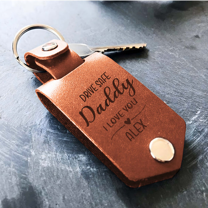 First Fathers Day Personalised Gifts | Dad Keychain With Picture
