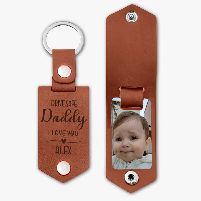 First Fathers Day Personalised Gifts | Dad Keychain With Picture