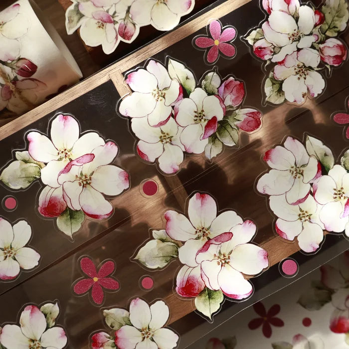 Floral Decorative Tape Rolls- Begonia