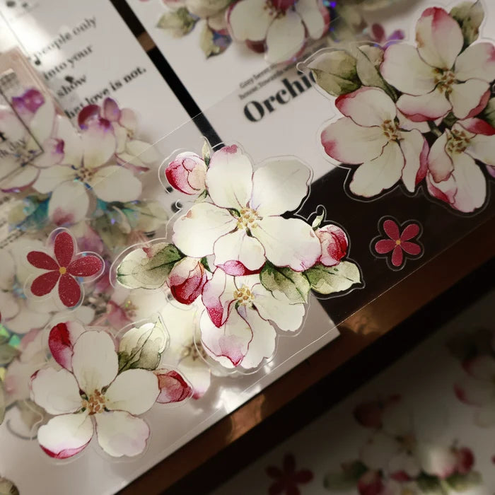 Floral Decorative Tape Rolls- Begonia