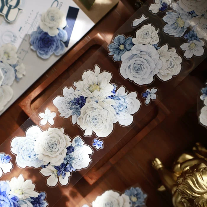Floral Decorative Tape Rolls- Frost Islet Flora