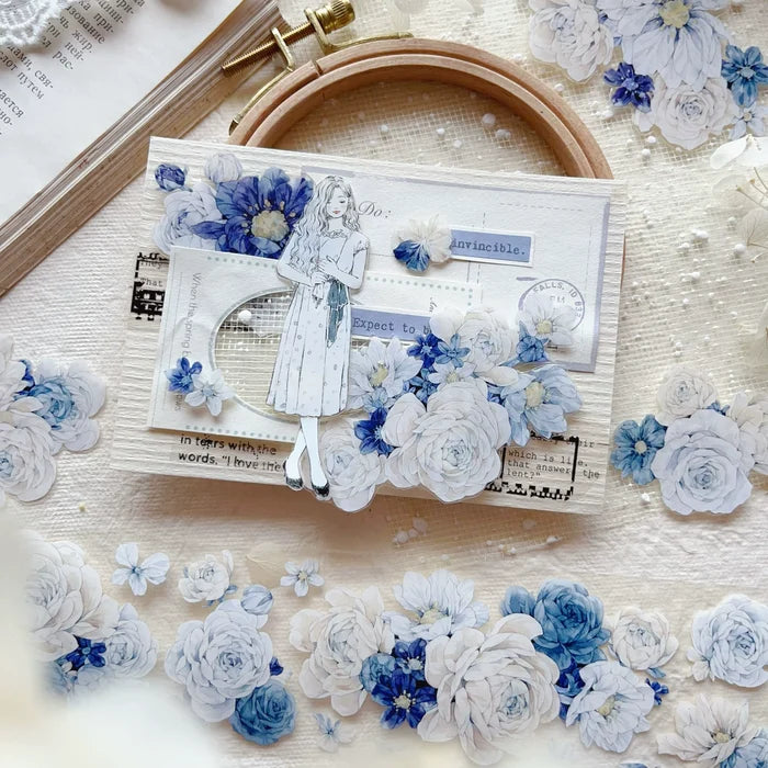 Floral Decorative Tape Rolls- Frost Islet Flora