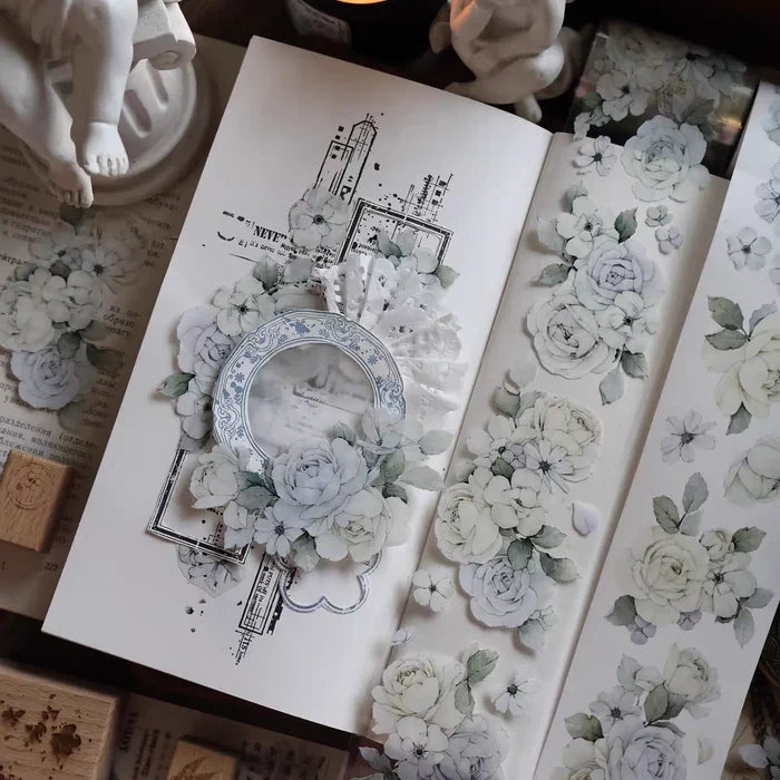 Floral Decorative Tape Rolls- Jade Whispers