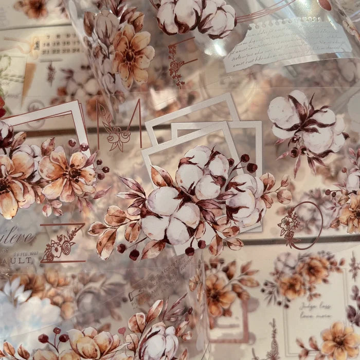 Floral Decorative Tape Rolls- Kapok