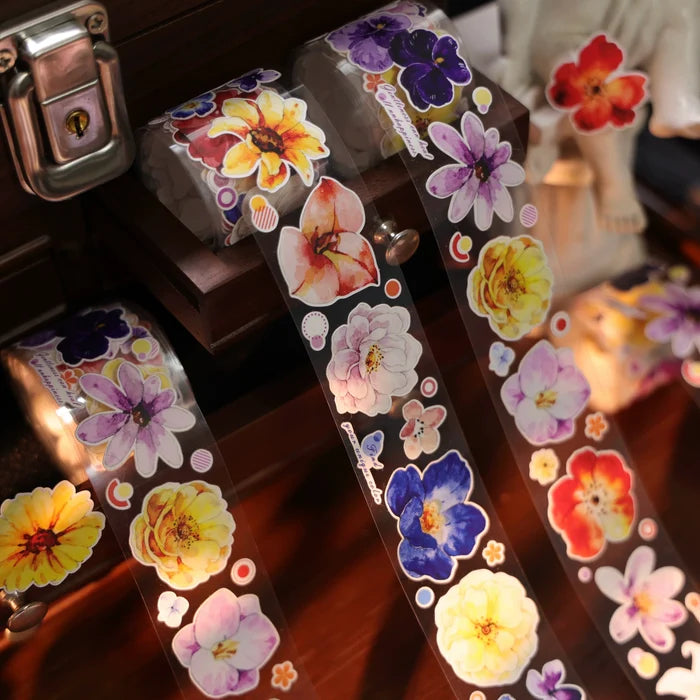 Floral Decorative Tape Rolls- Pastel Ribbons