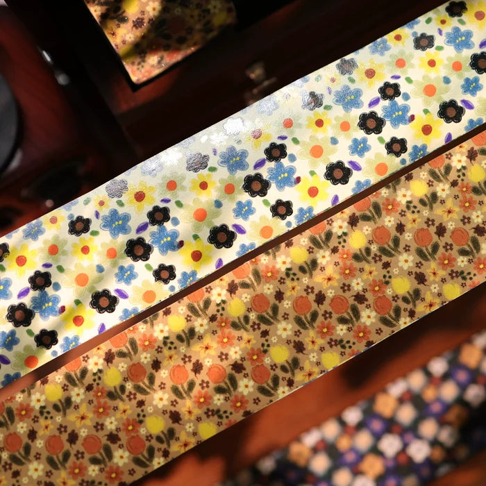 Floral Decorative Tape Rolls- Retro Artisan Ditsy