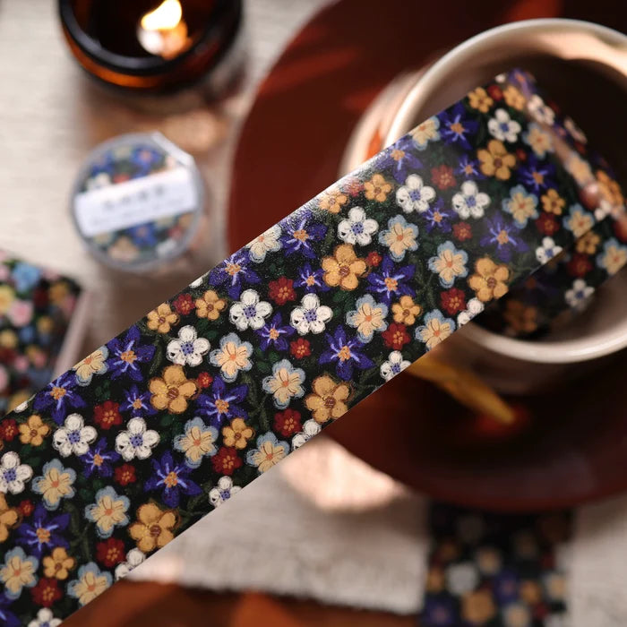 Floral Decorative Tape Rolls- Retro Artisan Ditsy