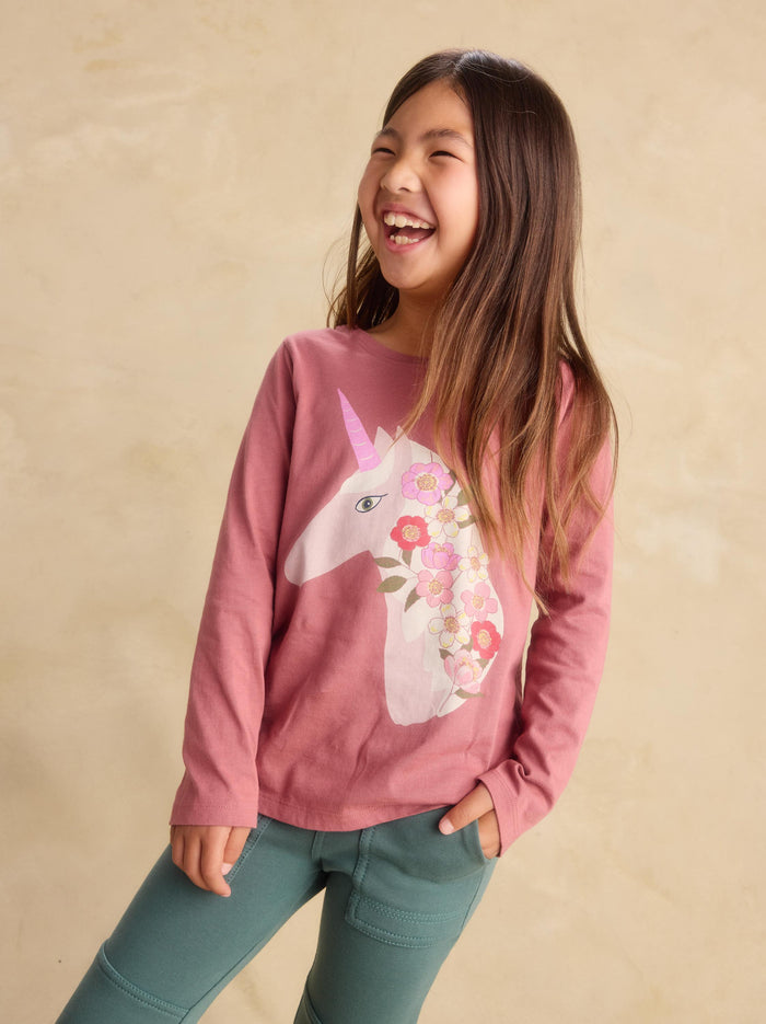 Floral Unicorn Tee