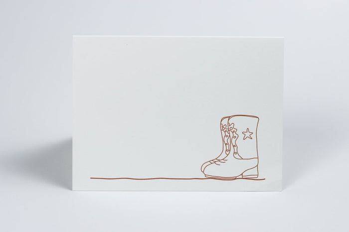 Folded Greeting Cards - Hats & Boots (set of 8)