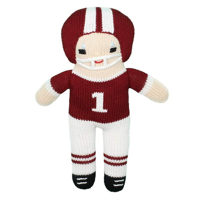 Football Player Knit Rattle