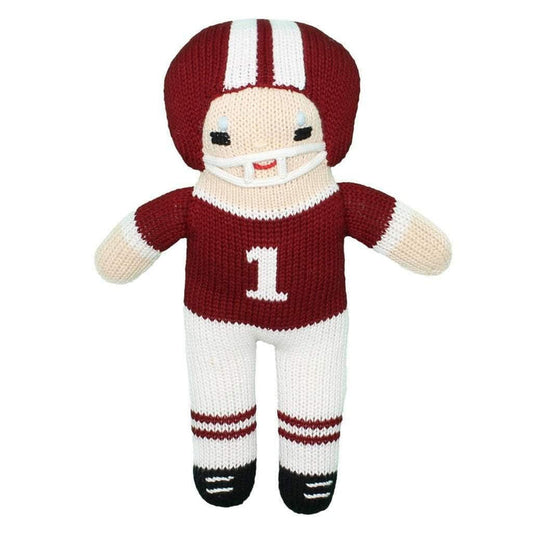 Football Player Knit Rattle