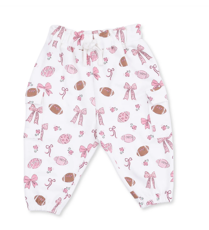 Footballs and Bows Sweatshirt Set