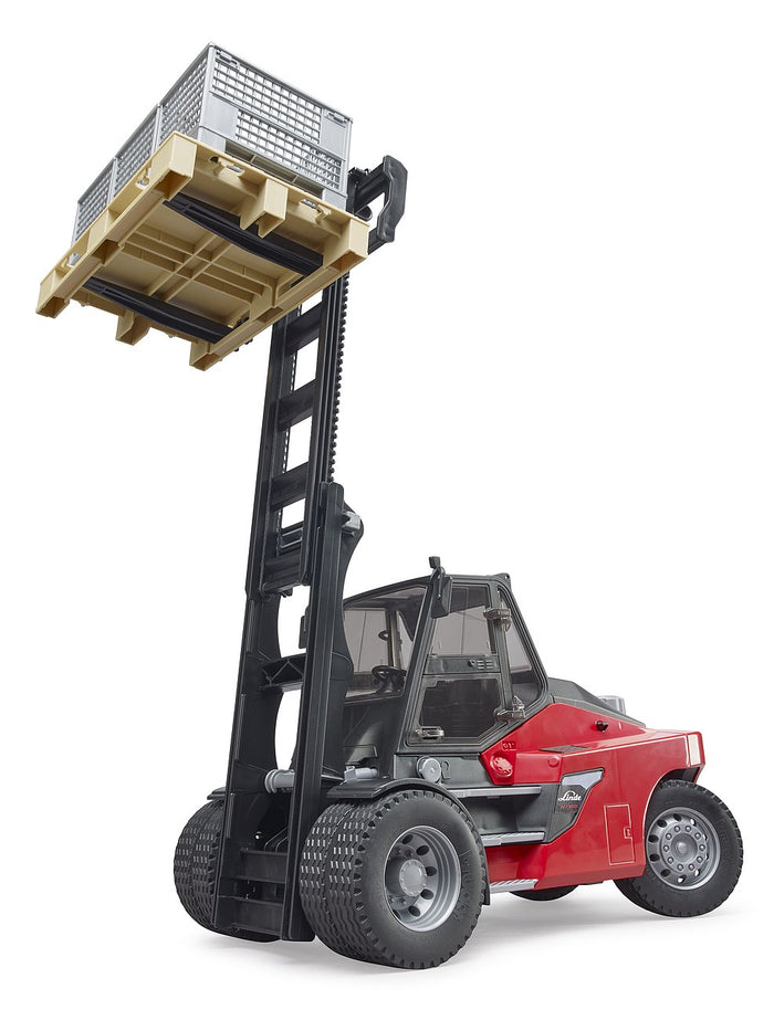 Fork Lift w Pallet and Cargo