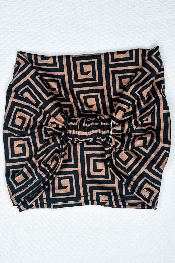Headband Accessory in Greek Key print from Diane Kroe