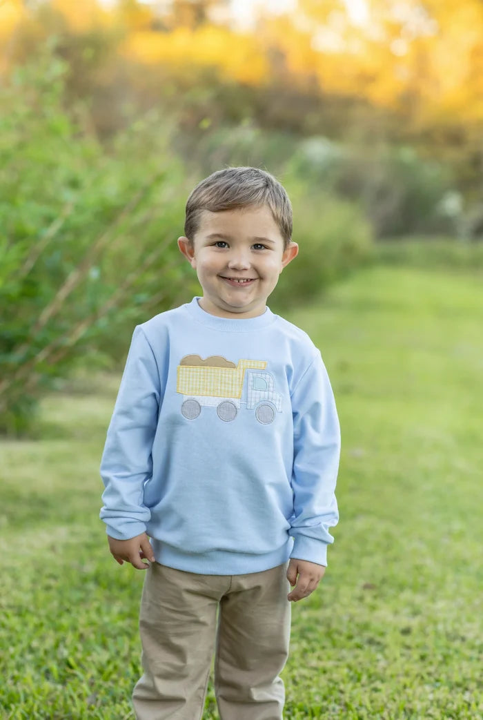 French Terry Dump Truck Pullover