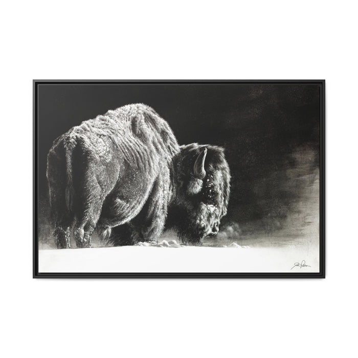 "Frosty" Framed Canvas