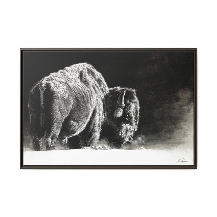 "Frosty" Framed Canvas