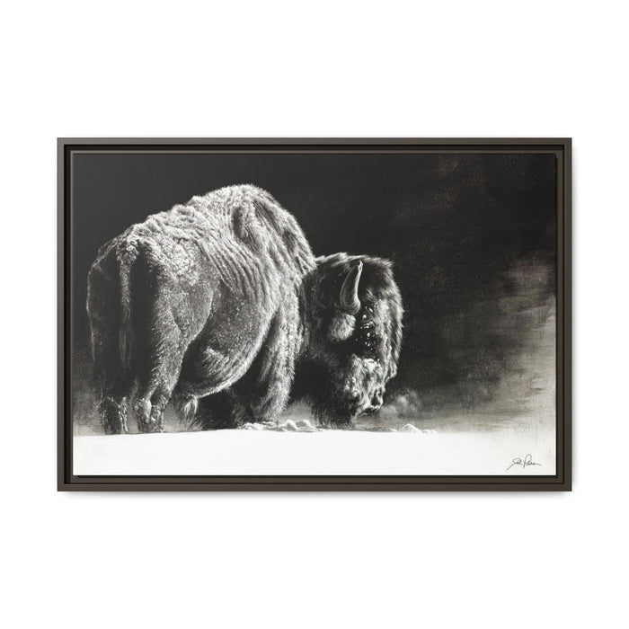 "Frosty" Framed Canvas