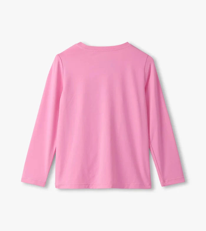 Fuchsia Pink Gathered Front Top