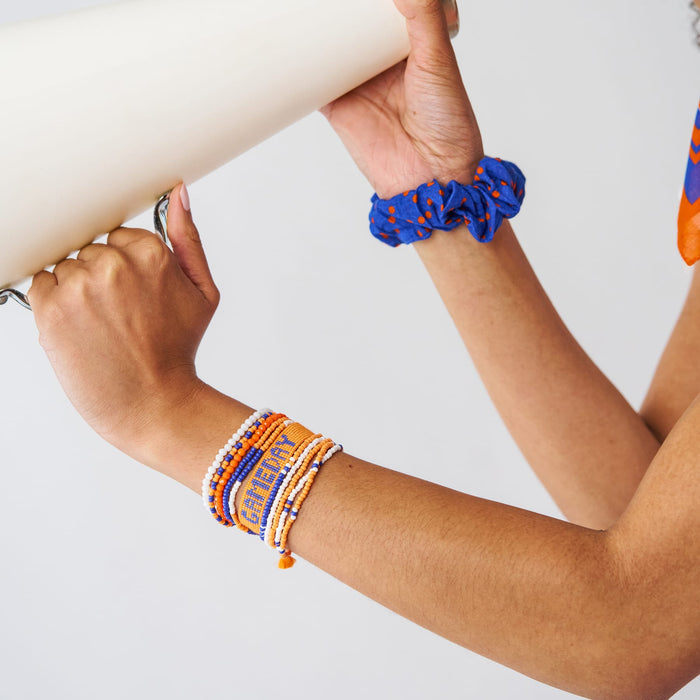 Game Day Sage 10 Strand + Gabby Stack Blue, Orange, + White Stack