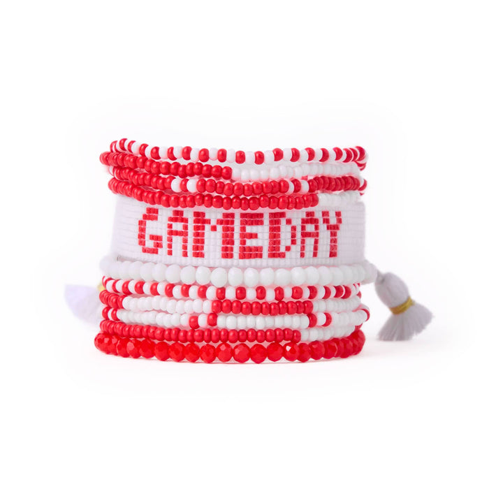 Game Day Sage 10 Strand + Gabby Stack Red + White Stack