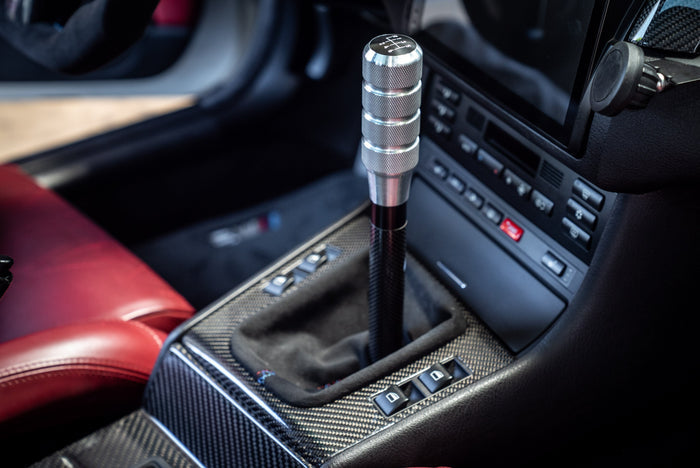 Garagistic Carbon Fiber Chassis Mounted Short Shifter - E46, E36, E30-Shifters-grip-drift-Bare-Short-Delrin Standard-Garagistic-bmw