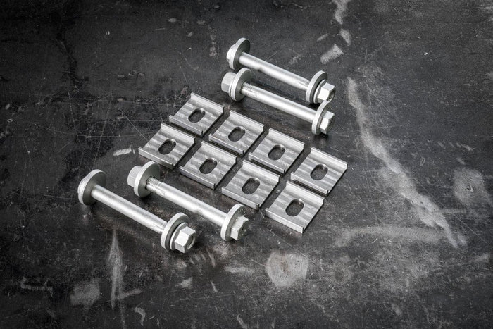 Garagistic Rear Subframe Camber and Toe Correction Brackets - E30, E28, E34, Z3-Alignment Parts-grip-drift-Full (Both Camber and Toe)-Include Eccentric Hardware-Garagistic-bmw