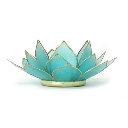 Gemstone Lotus Tea Light Holder - large