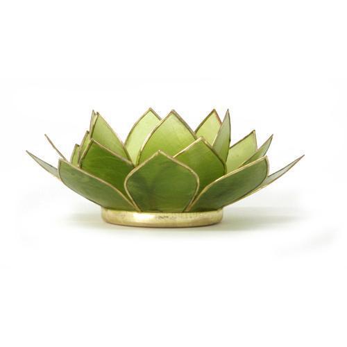 Gemstone Lotus Tea Light Holder - large