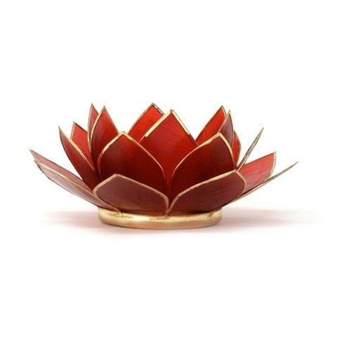 Gemstone Lotus Tea Light Holder - large
