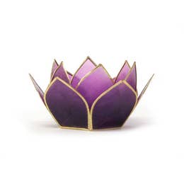 Gemstone Lotus Tea Light Holder - mini