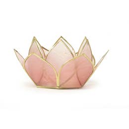 Gemstone Lotus Tea Light Holder - mini
