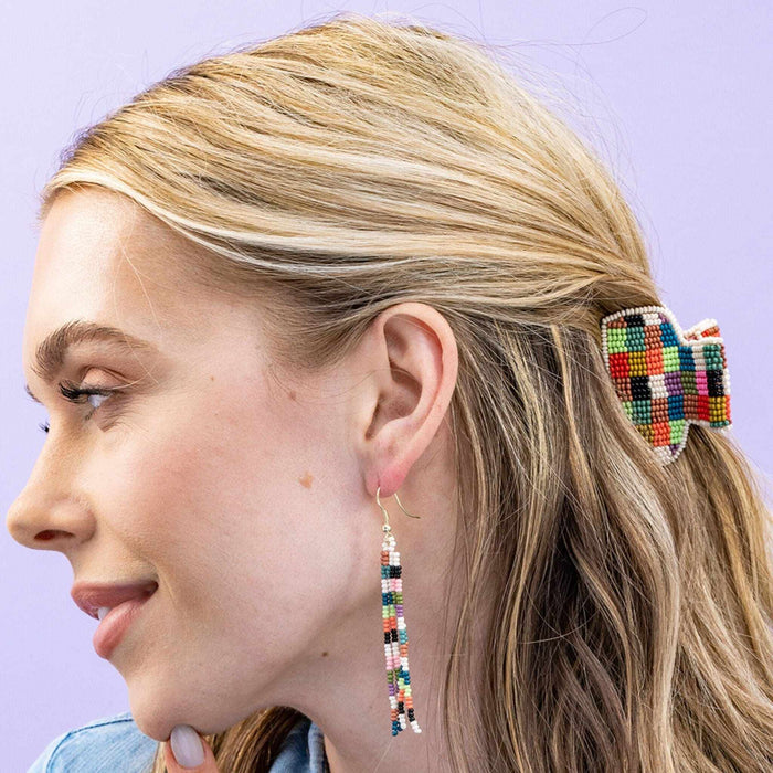 Gia Petite Multi-Color Checked Claw Multi-Check CLAW