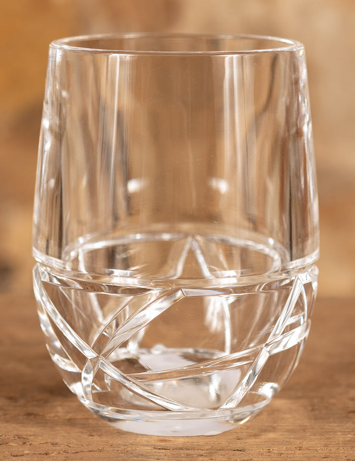 Glass - 10oz Clear Acrylic Mosaic