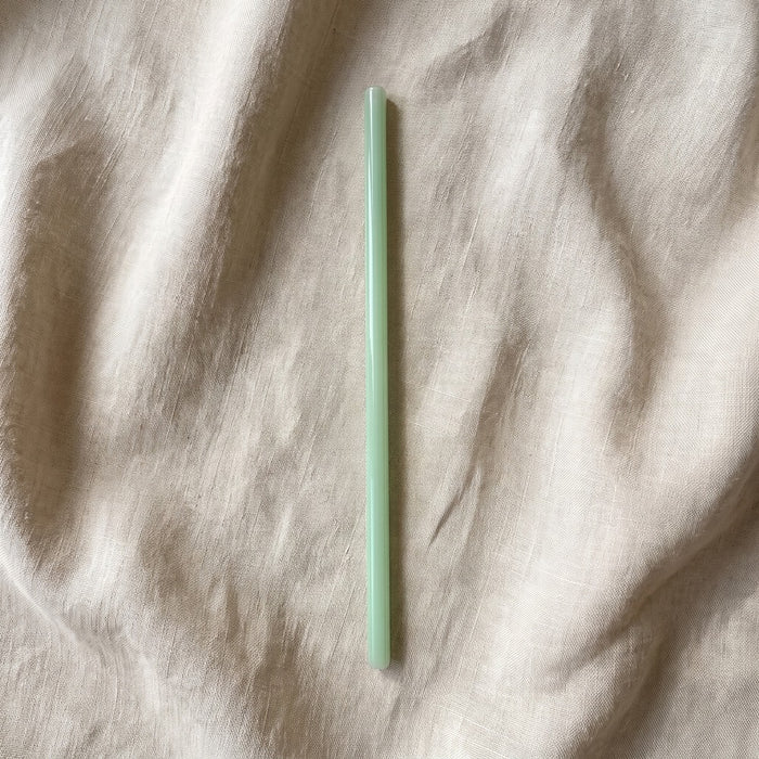 Glass Straw, Jade, Straight