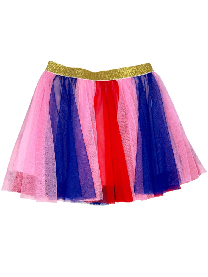 Glitz Red Pink & Blue Skort