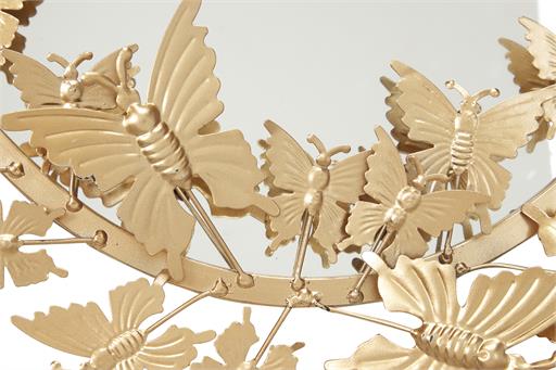 Gold Glam Oval Butterfly Mirror 25 x 41 inches