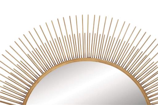 Mirror Gold Modern Sunburst Wall Mirror 36 inch UMA