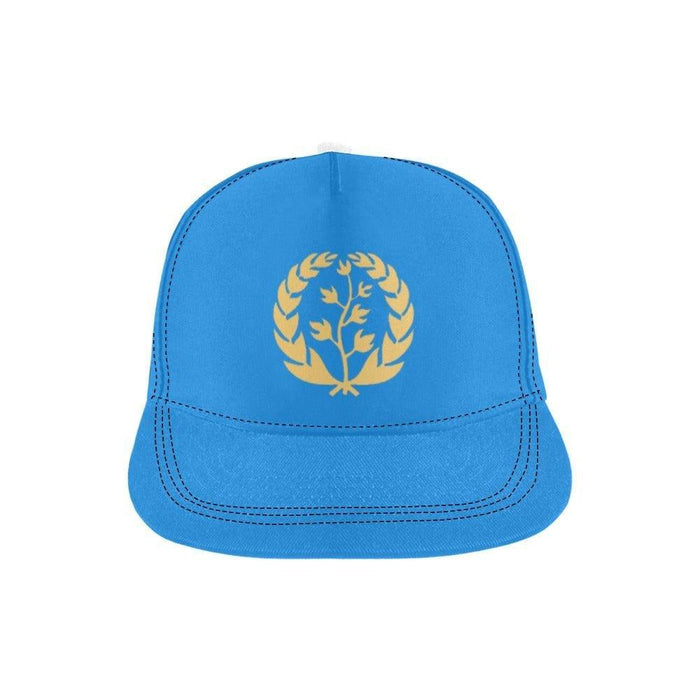 Golden Leave ERI Womens Mens Hat  Blue All Over Print Snapback Hat D - Natna Shop
