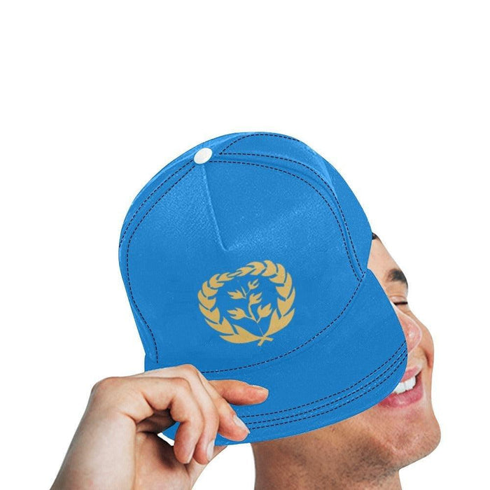 Golden Leave ERI Womens Mens Hat  Blue All Over Print Snapback Hat D - Natna Shop