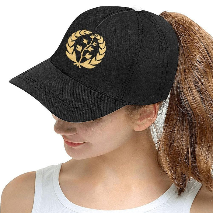 Golden Leave Eritrea flag ERI womens Mens Hat Black All Over Print Snapback Hat D - Natna Shop