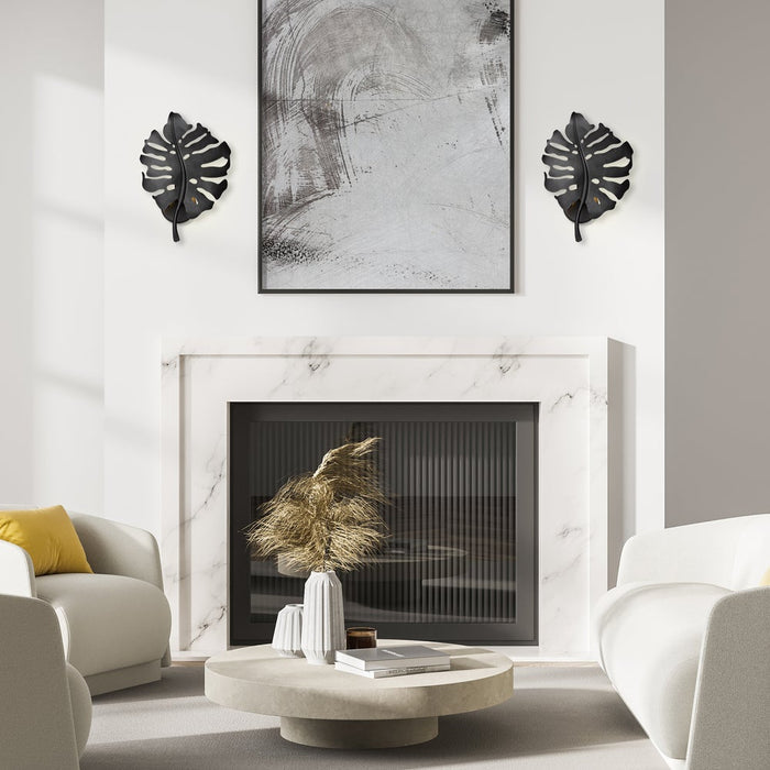 Wall Sconce Golden Lighting 1103-1W NB Aruba 1 Light Wall Sconce in Black Golden Lighting