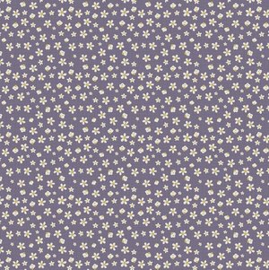 Good Boy and Kitty 81280-23 - lavender cotton with white flowers and leaves