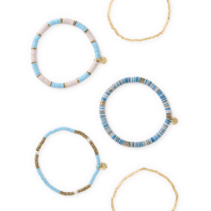Grace Bracelet Stack of 5 - Blues Bracelet
