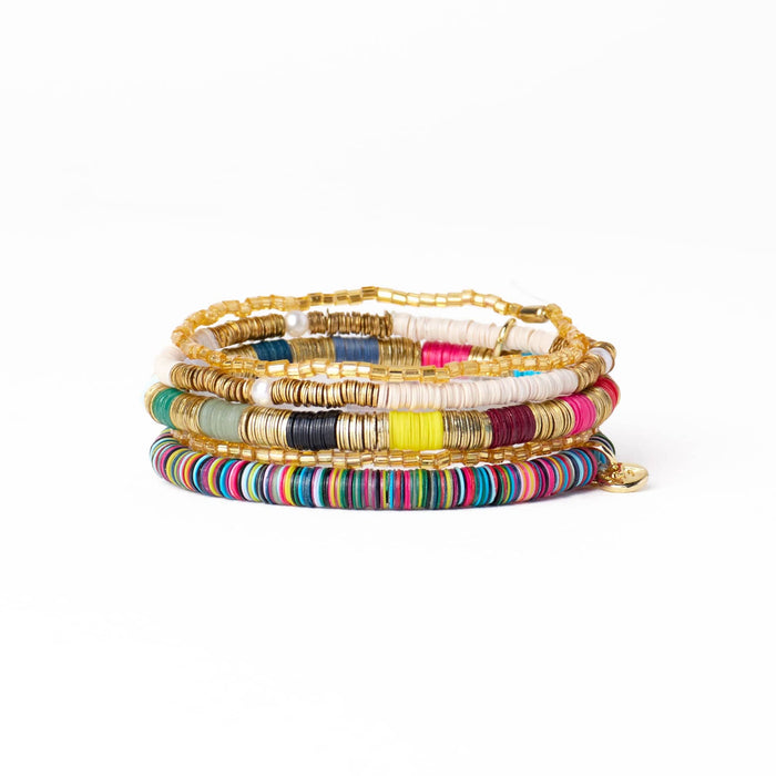 Grace Bracelet Stack of 5 - Multi Stack