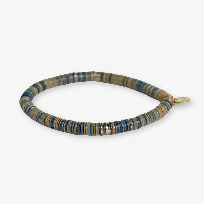 Grace Multi Mix Sequin Stretch Bracelet Greens + Rust SINGLE STRETCH