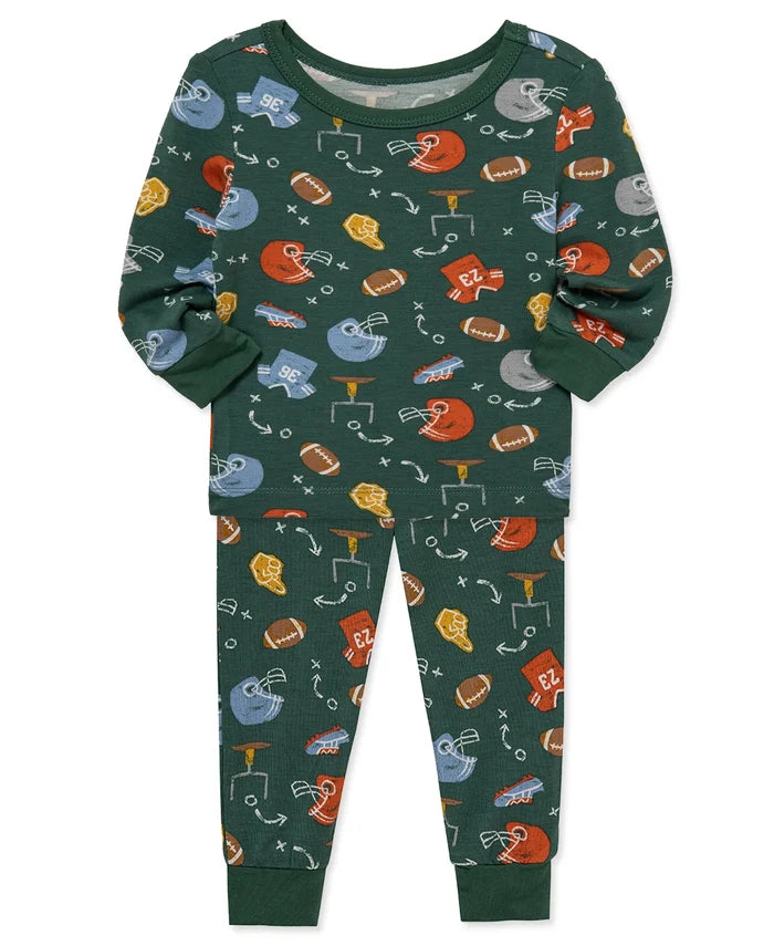Green Football PJ Set