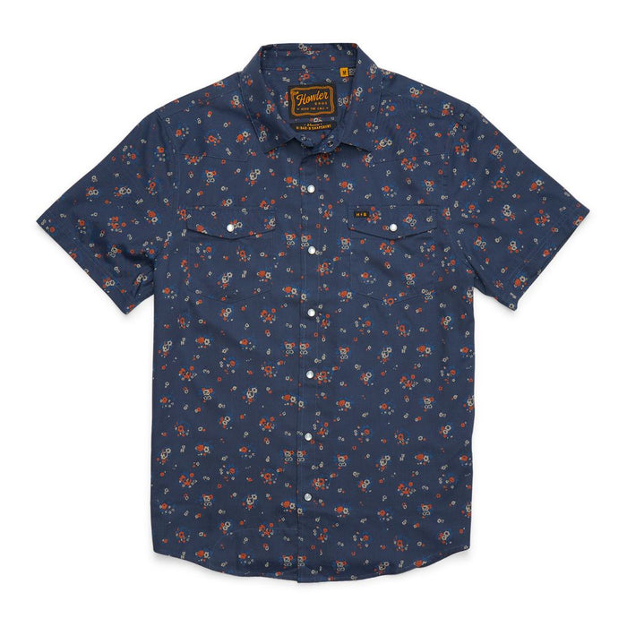H Bar B Snapshirt- Bouquets Midnight