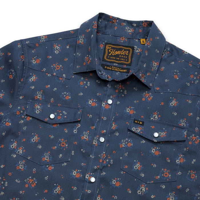 H Bar B Snapshirt- Bouquets Midnight