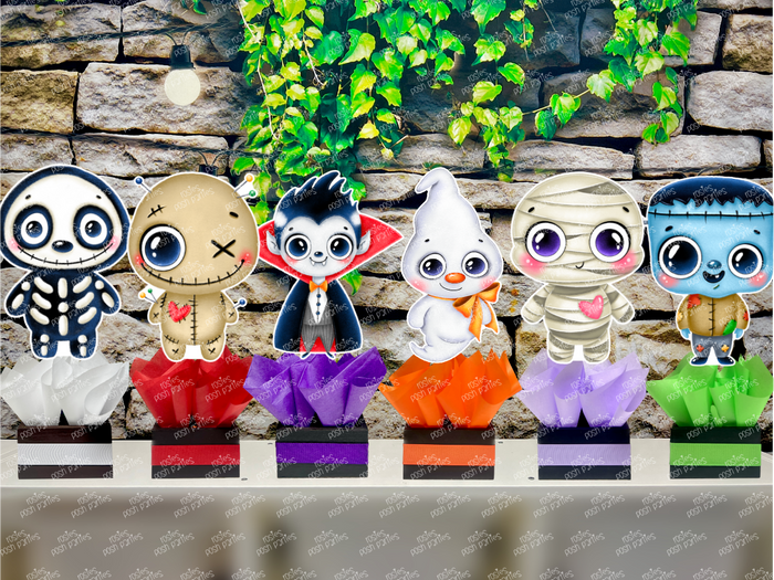 Halloween Party Theme | Halloween Centerpiece | Halloween Baby Shower Table Decoration SET OF 6